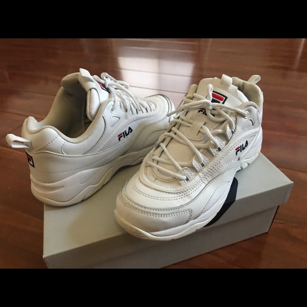 Fila white leather sneaker